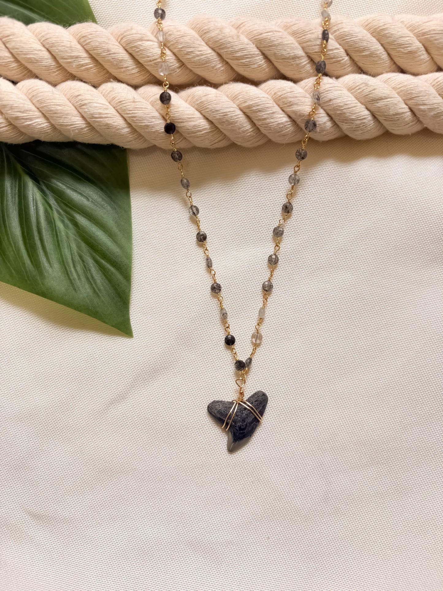 Noir Tide Shark Tooth Necklace