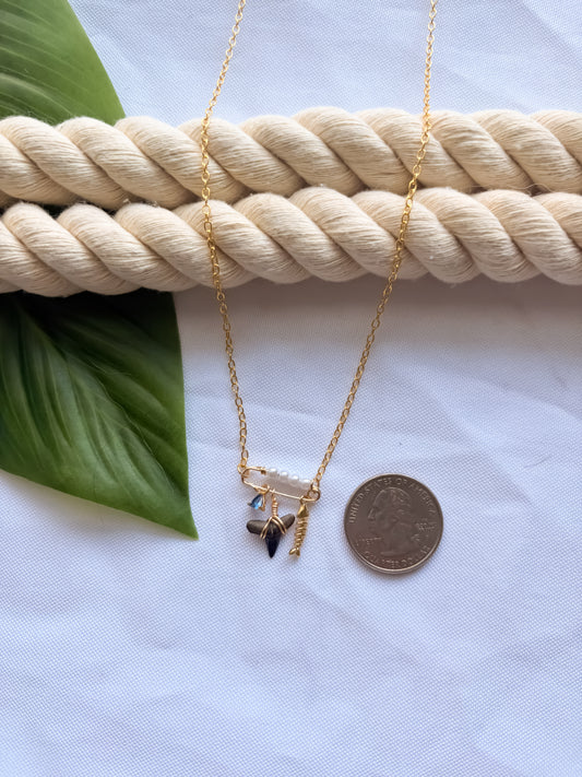 Apex Sky Pearl Charm Necklace