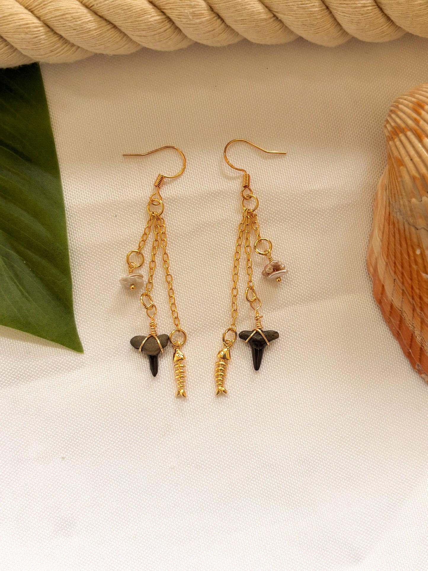 South End Charm Shark Tooth Earrings