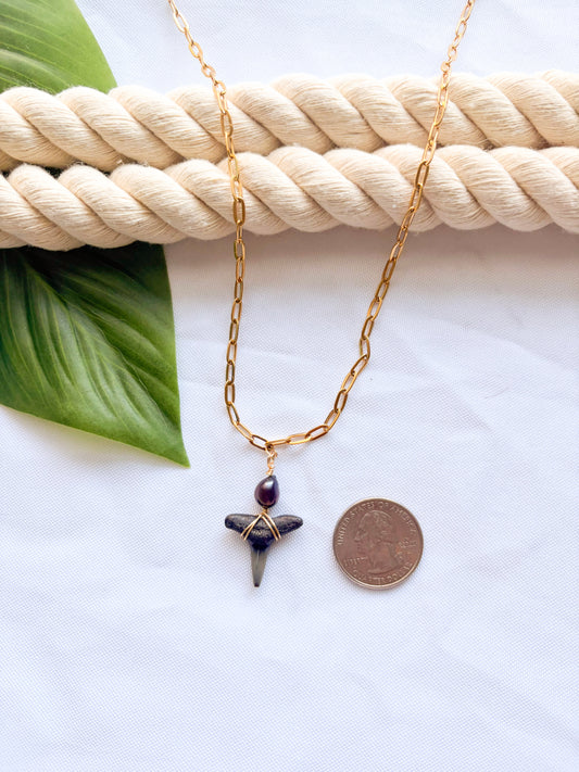 The Deep Sea- Shark Tooth Necklace