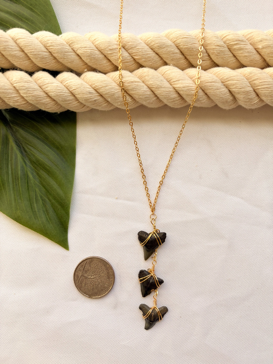 Waterproof Shark Tooth Jewelry & Ocean-Inspired Gold Styles