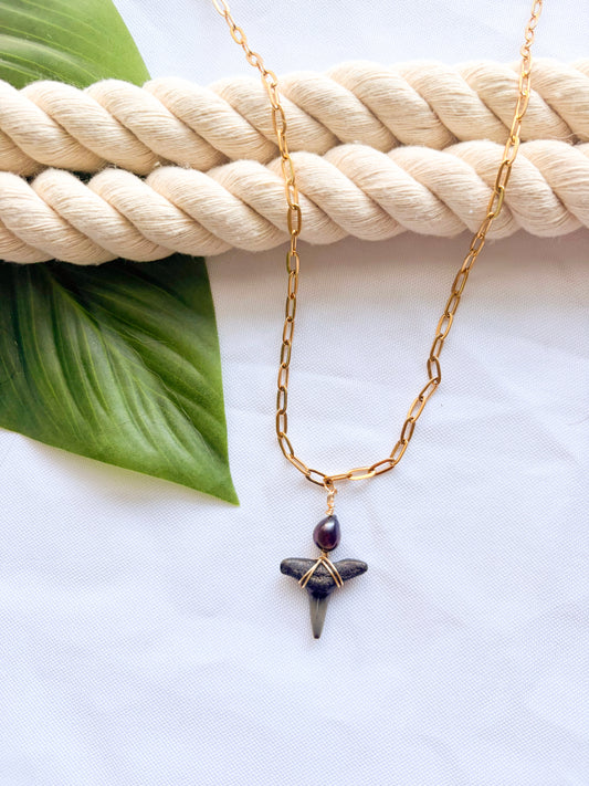 The Deep Sea- Shark Tooth Necklace