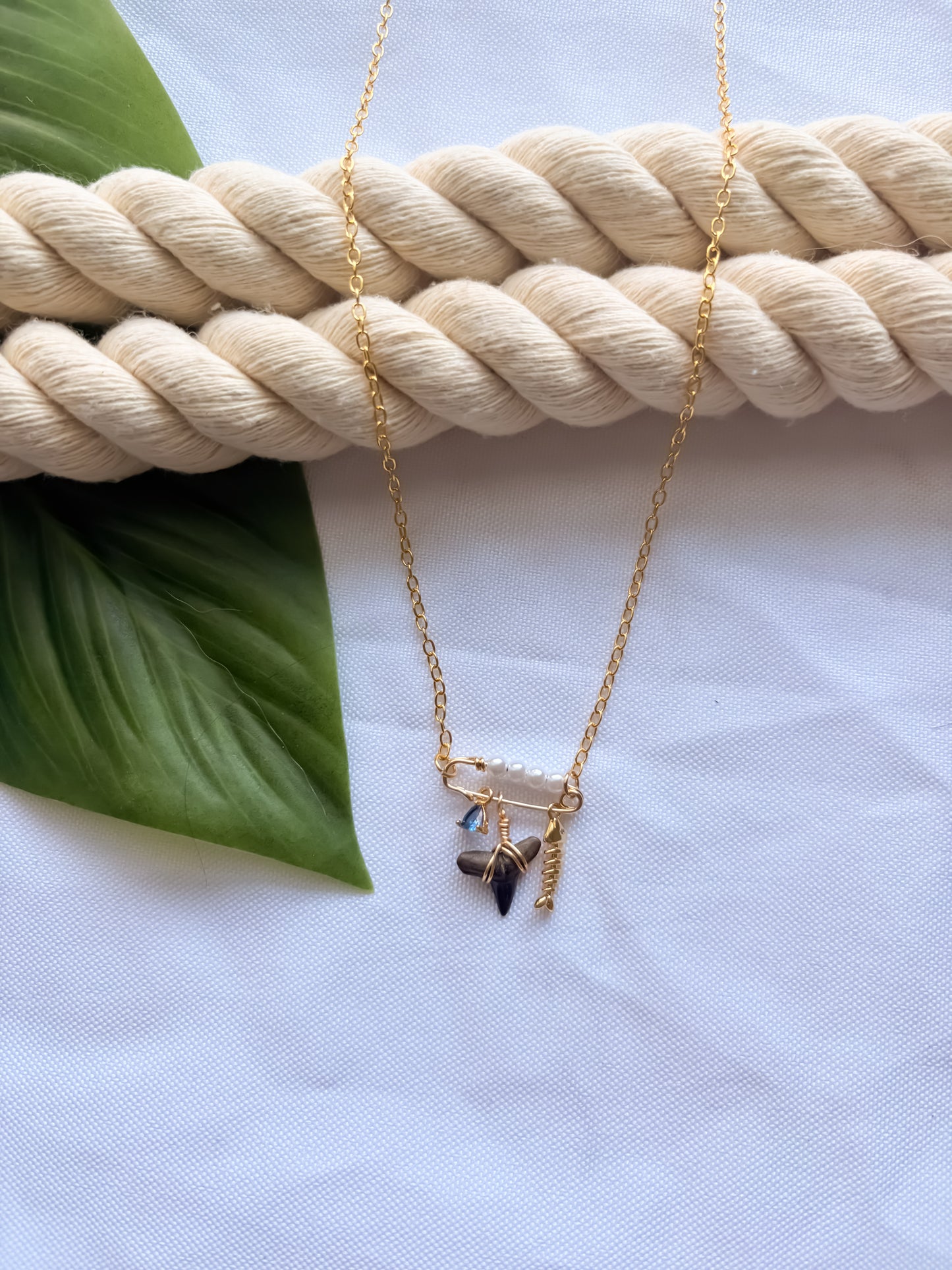 Apex Sky Pearl Charm Necklace