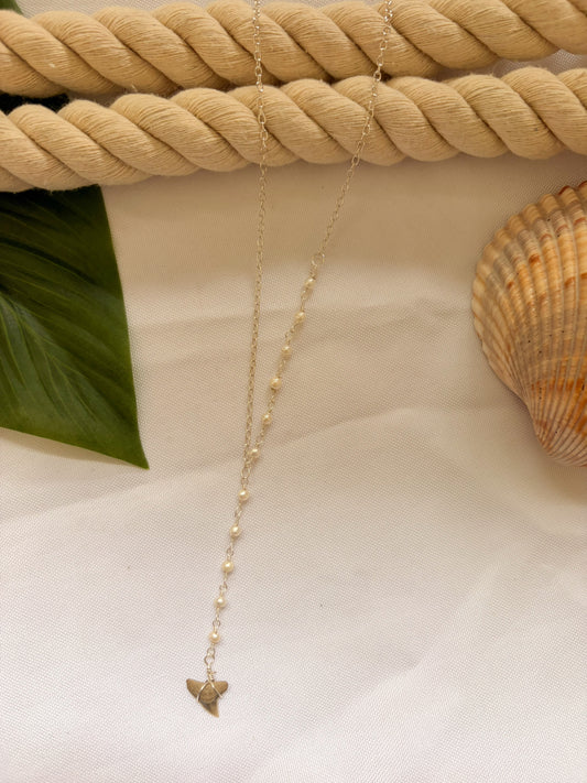 Sterling Silver and Pearl Lariat