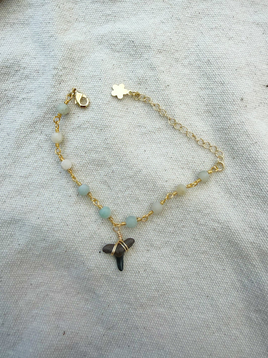 Amazonite Shark Tooth Bracelet